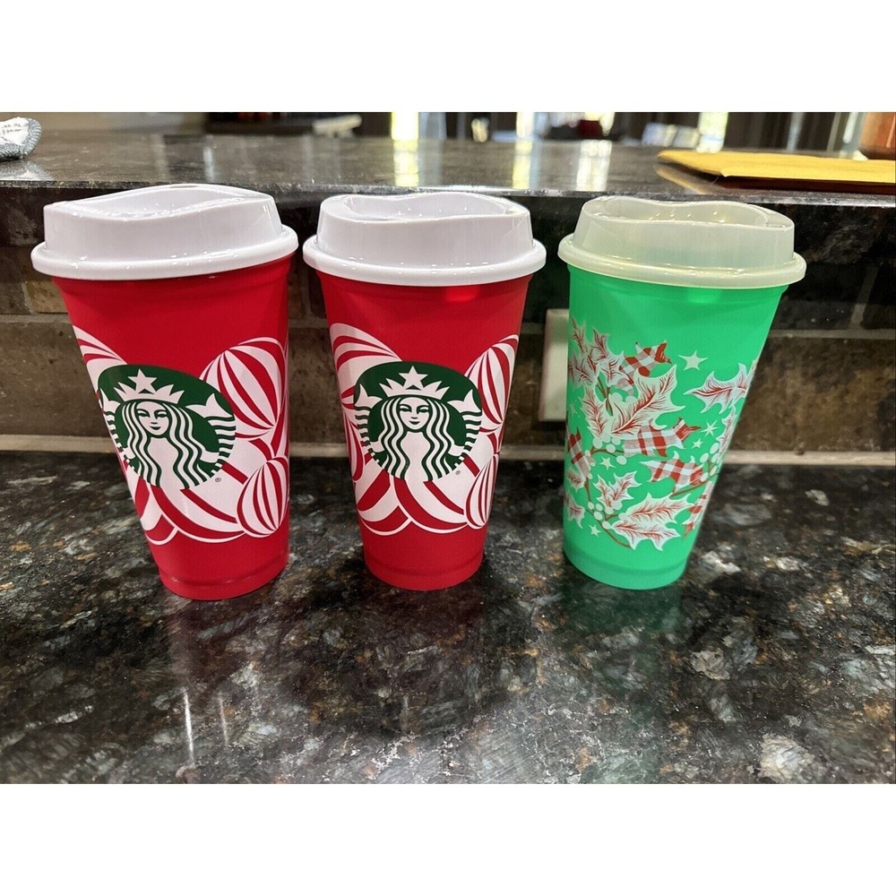 NEW! 2024 STARBUCKS RED CUP 16 OZ. HOLIDAY LIMITED EDITION "MERRIER TOGETHER"‎